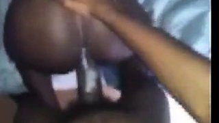 Black Amateur Taking Dick