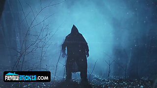 Blonde Stepmom Aaliyah Love Gets Possessed and Fucked in Creepy XXX Files Scene