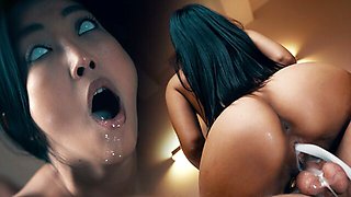 Babe dirt with exquisite Tommy Gold and Emiri Momota from Parasited