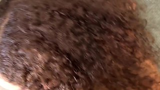 Horny latina beauty teases her boyfriend's cock with a nice blowjob and then starts riding his cock