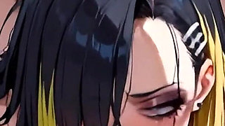 Anime Ai a Goth Girl Gives Her Boyfriend a Blowjob