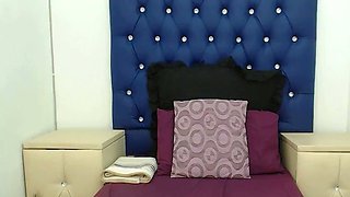 Big-Titted Light-Skinned South African Ebony on Webcam