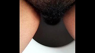 Desi Aunty Pissing in Bathroom & Squirting Orgasm with Loud Moaning - Indian Maid Fingering