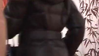 Pretty hot french blonde has oily sodomy and double penetration in threesome at massage parlor