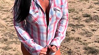 Beautiful brunette with big boobs jerk off instrucions