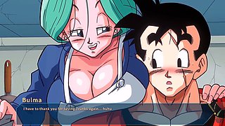 Busty big ass milf in a hentai game gallery with rough anal and deep throat action