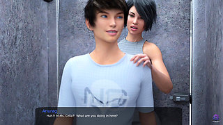 Fucking My Hot Teacher's Tight Ass in Public Toilet - 3D Hentai Animated Porn - Milfy City