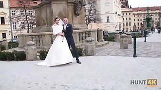 Hunt4k. nice teen bride gets banged for money in front of her groom