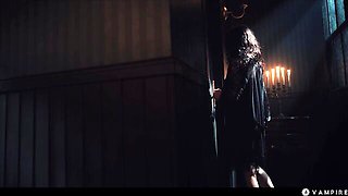 Scissoring action with charming Leana Lovings from Vampired