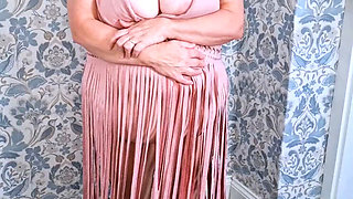 BBW Wife Homemade Pantyhose - Amateur Aunt Big Tits Cum Video