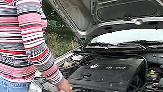 Fix My Car And Let Me Suck Your Cock