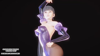 MMD  LE SSERAFIM - Smart Eve Sexy Kpop Dance Star Blade Hentai Uncensored 4K 60FPS