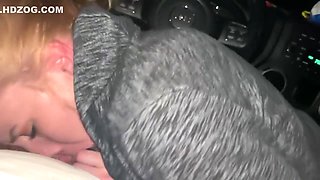 Slut Swallows Daddy In Jeep