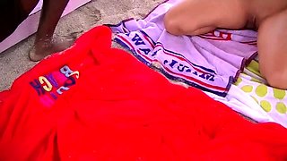 Cumshot on big boobs for slut tit fucking in hd