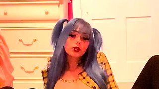 Blonde tight pussy babe has solo toy fun