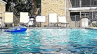 BBW Nurse Vicki Play Time in the Pool with Handsome Harry