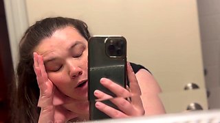Amateur striptease and Solo masturbation