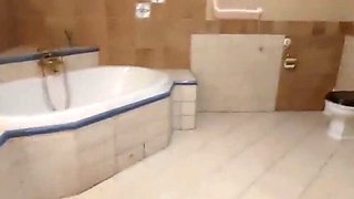 Hairy Russian MILF GinnaGg Pisses and Wipes Her Wet Pussy - Amateur Homemade Solo