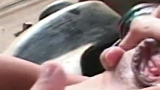 Masked girl anal penetrated domination