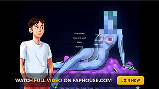 Summertime saga - Josephine gave Johannes a blowjob behind the counter ... Johannes fucked Tina