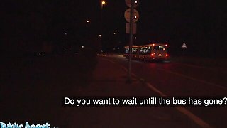 Katarina Rina's deep throat video by Public Agent
