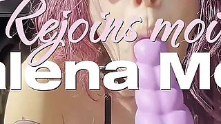 Exhib Slut Dildos Herself in Her Trunk at the Side of the Road and Squirts Until She Gets Caught