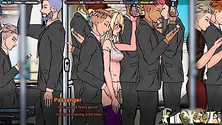 Random guy on the bus helps cute blondie Lsd131313 reach climax