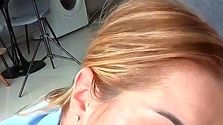 ROUGH SEX INSTEAD OF DESERT AFTER LUNCH - Blonde Gostosa