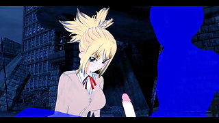 Dr Stone Hentai - Kohaku Boobjob and Handjob - Japanese Asian Manga Anime Game Porn