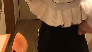 Maid Cafe Secret Play. Slim Beauty Smiles Innocently While Breaking Every Rule Behind Closed Doors.