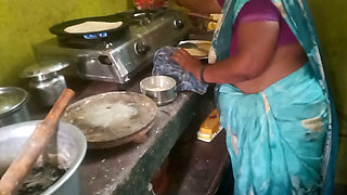 Indian Kerala Housewife Sex with Cooking Kitchen Room