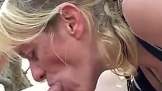 Blowjob in the Forest on the Beach