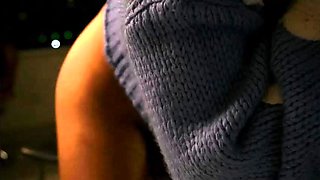 Shemale tranny enjoying solo masturbation