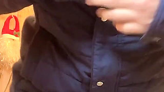 Hana at Kitchen Cooking Then She Need Go to Pee on Toilet