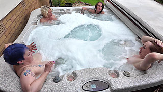 Girl Chat in the Hot Tub