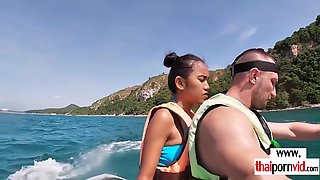 Thai Teen Girlfriend Sucks Boyfriends Big Cock Outdoor