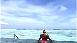 Savor a wild beach romp with a curvy, daring beauty