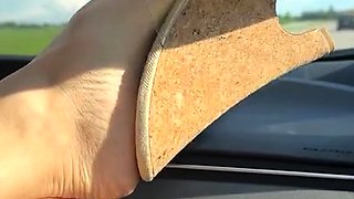 Maitresse Madelines solo foot fetish POV