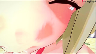 Burnice Bikini Blowjob on the beach - free POV - Zenless Zone Zero (ZZZ)