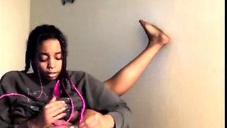 Hot Black Maid Does Some Webcam Black and Ebony