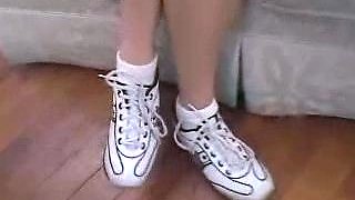 Blonde teen amateur teasing solo