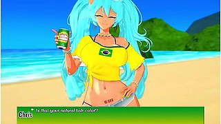 A Miku In Brazil - Hatsune Miku And Car Toon