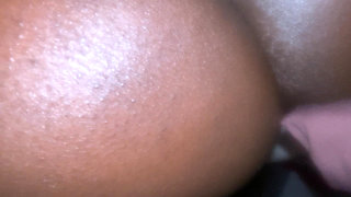 Oily Ebony Grind Session Slow Wet Close-up Action
