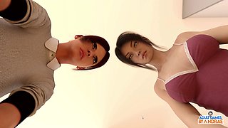 Game bet, sexy poses, 3d animated