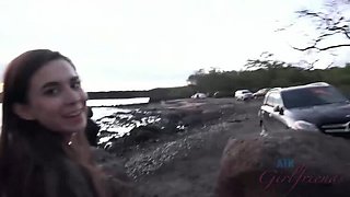 Ariel Grace's Lava & Lust: Outdoor Fingering Excitement