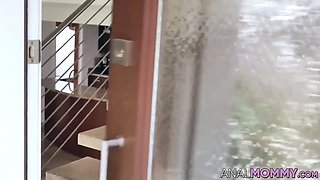 Big titted red haired Summer Hart bent over for aggressive anal hardcore