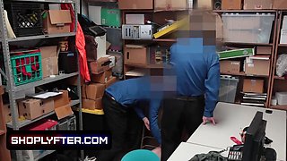 Little innocent dark haired lets the lp officers pound her Tight Pussy