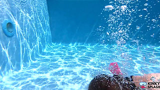 Underwater Wetsuit & Mask Fetish Filling, Bubbles & Breath Control