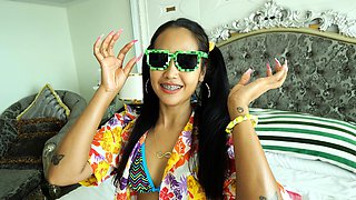 Songkran with big ass Thai MILF GF