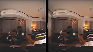 Japanese vr housewives share dark hair sensual pov thrills